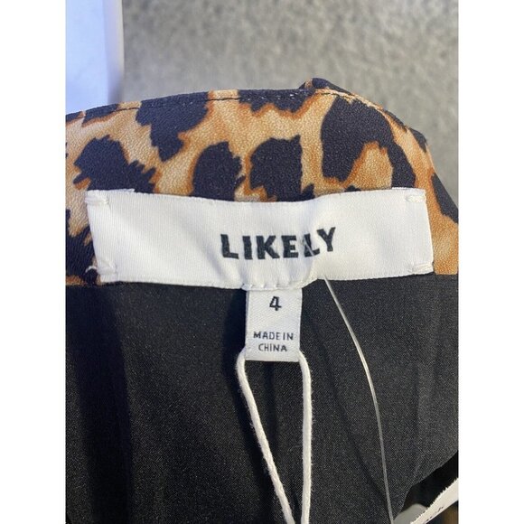 LIKELY Womens Leopard Constance Dress Animal Print Size 4 NEW‎ NWT - Picture 5 of 10